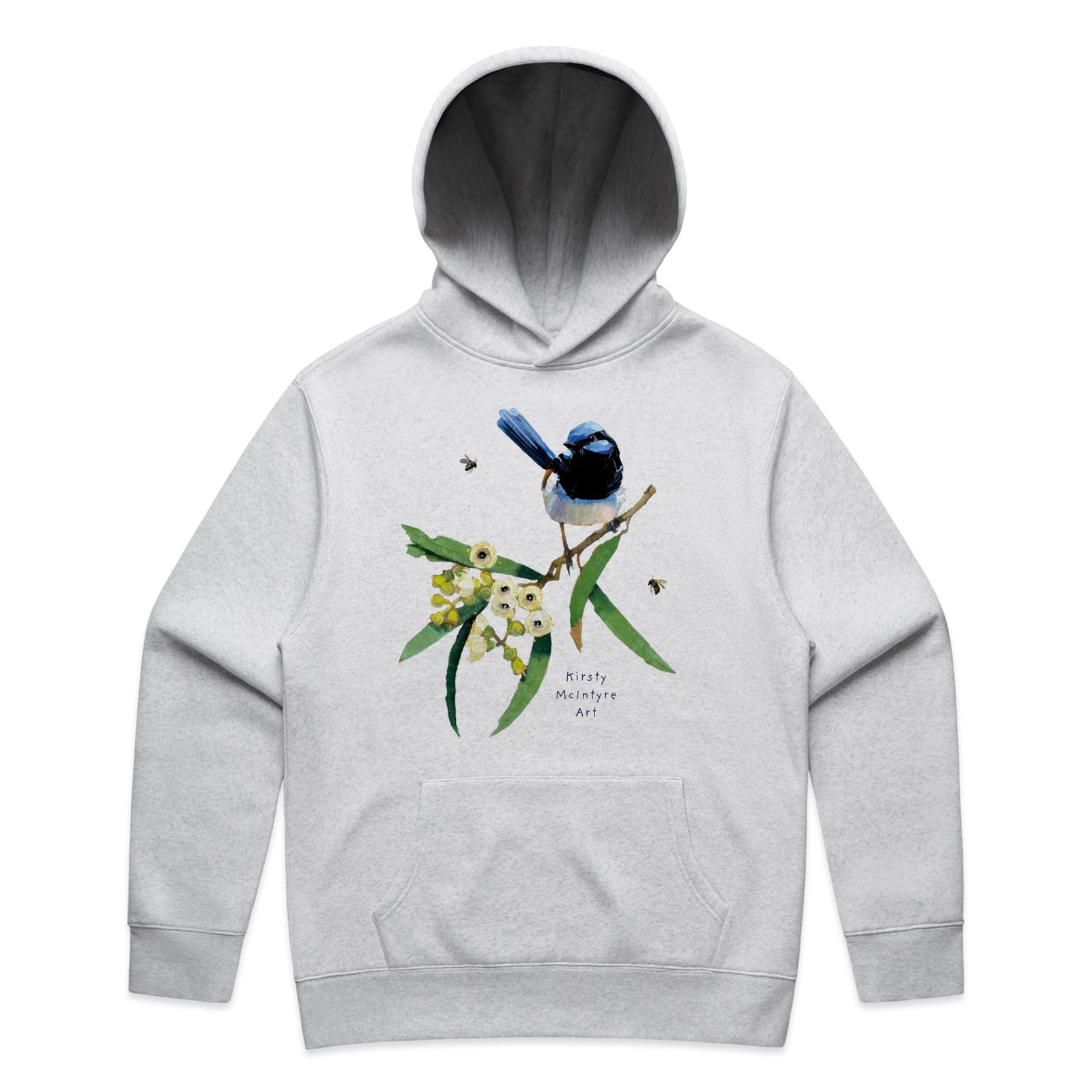 Blue Wren & Blossom Hoodie