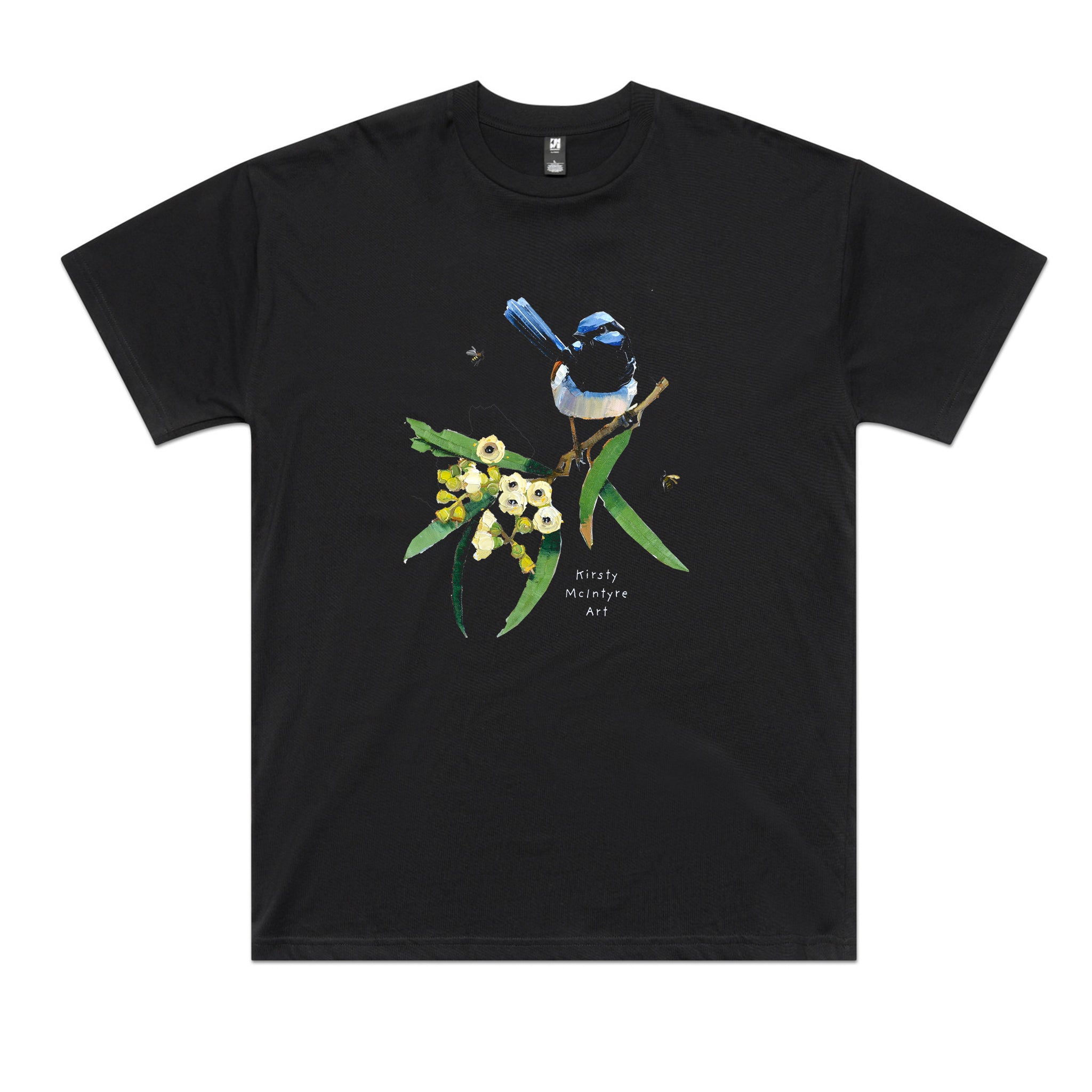 Blue Wren & Blossom Tee