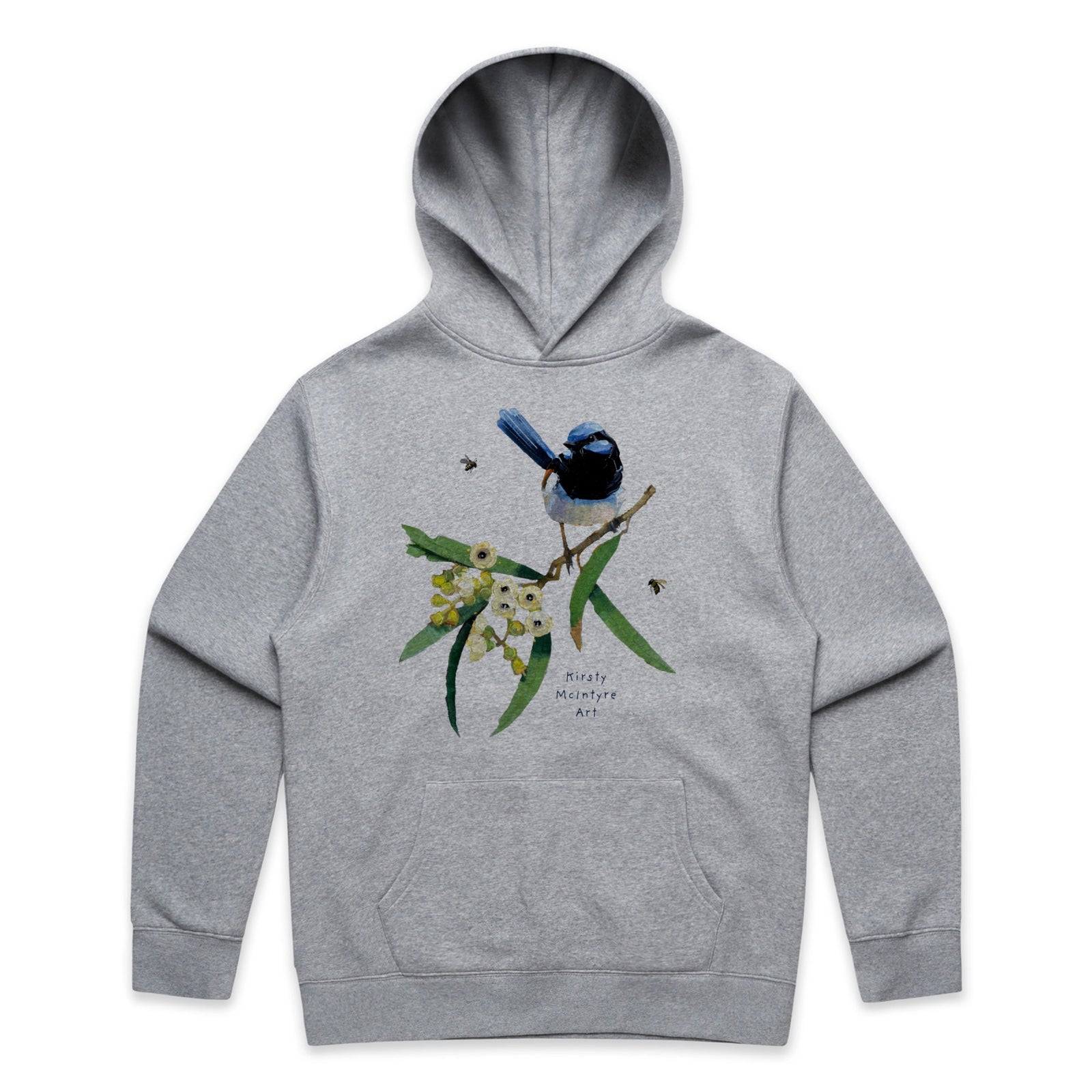 Blue Wren & Blossom Hoodie