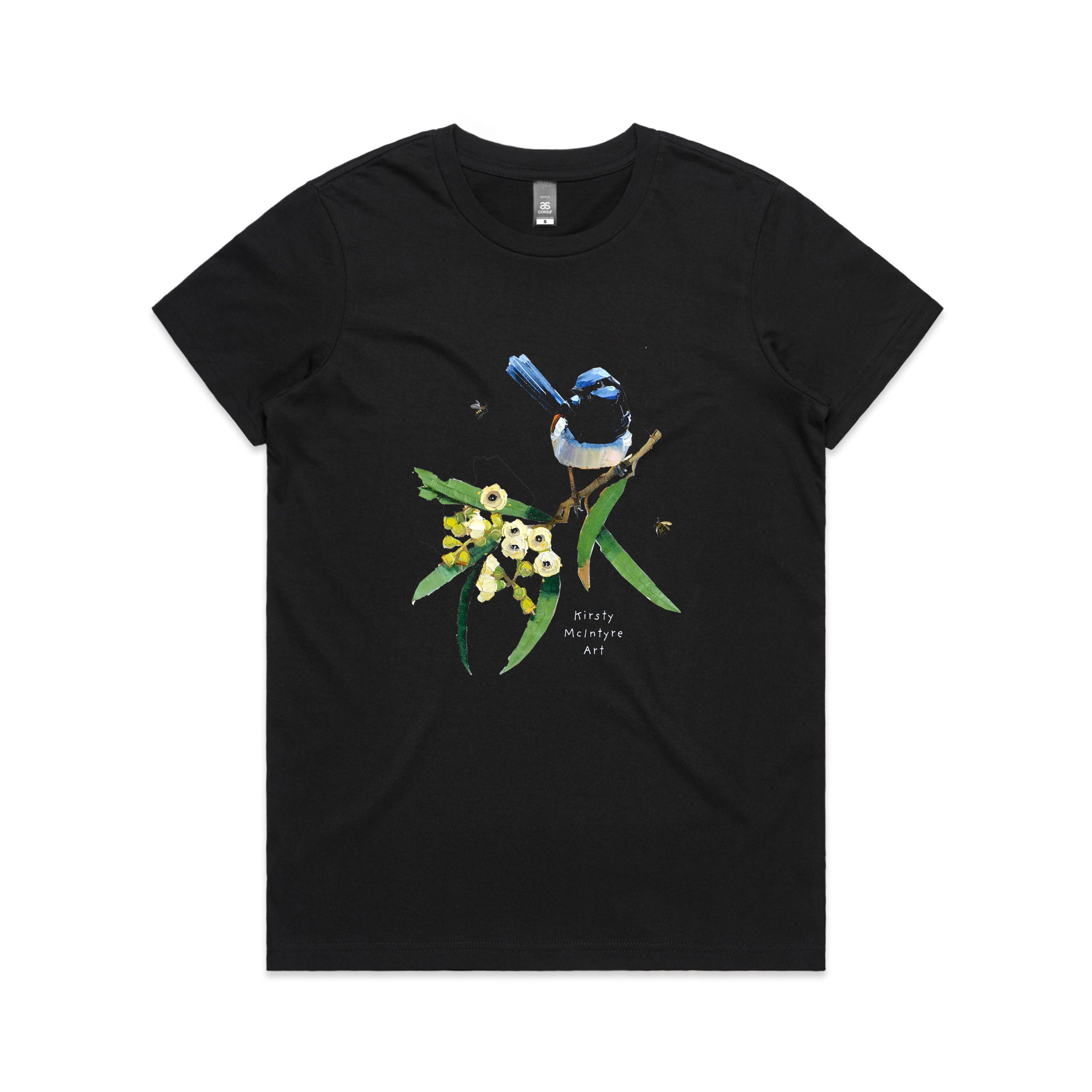 Blue Wren & Blossom Tee