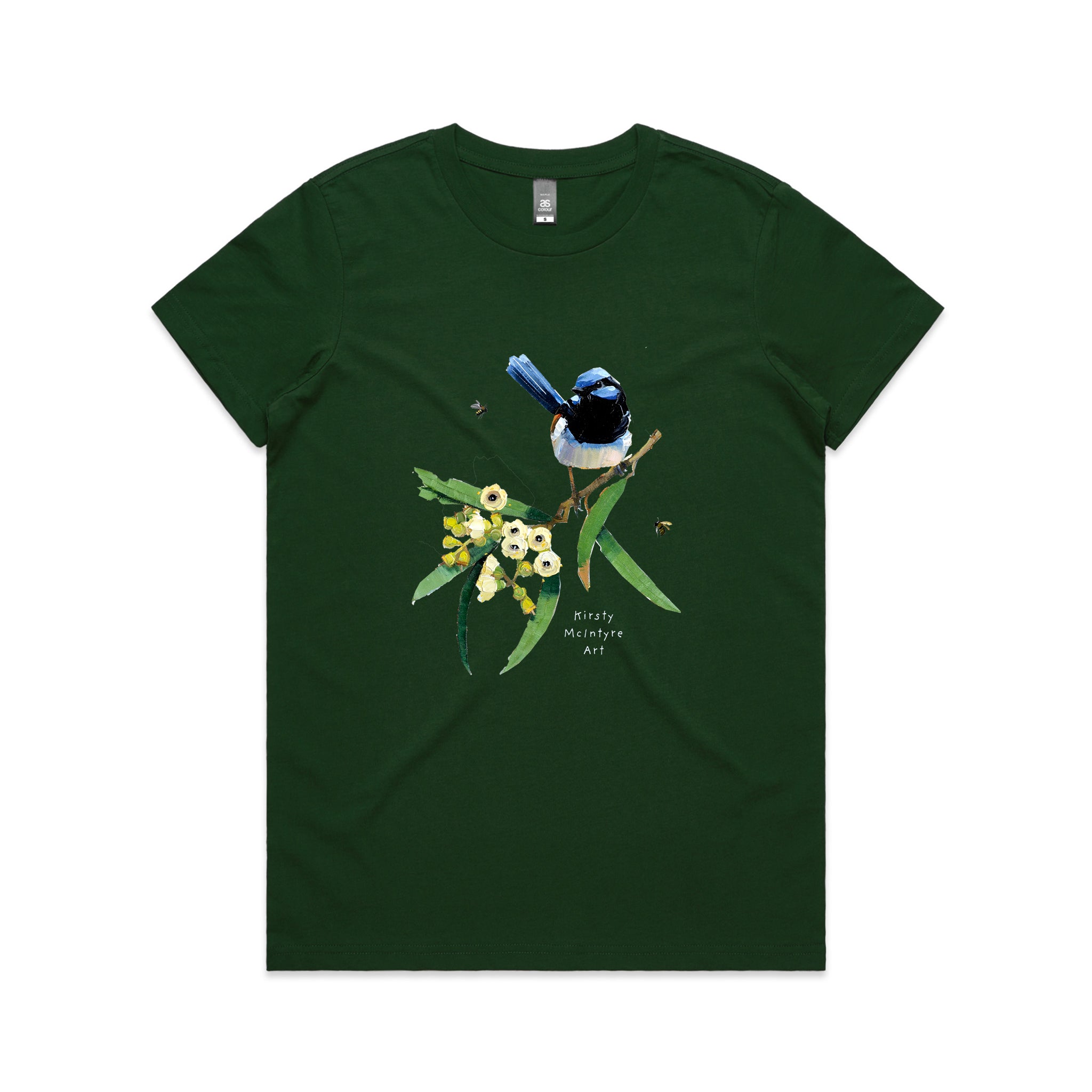 Blue Wren & Blossom Tee