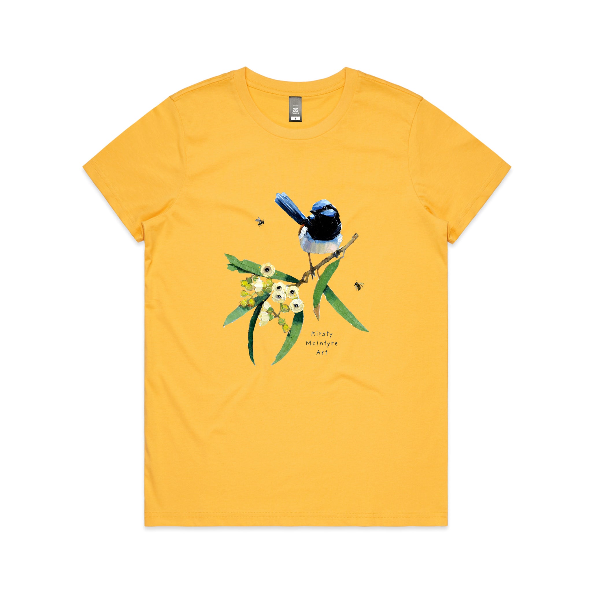 Blue Wren & Blossom Tee