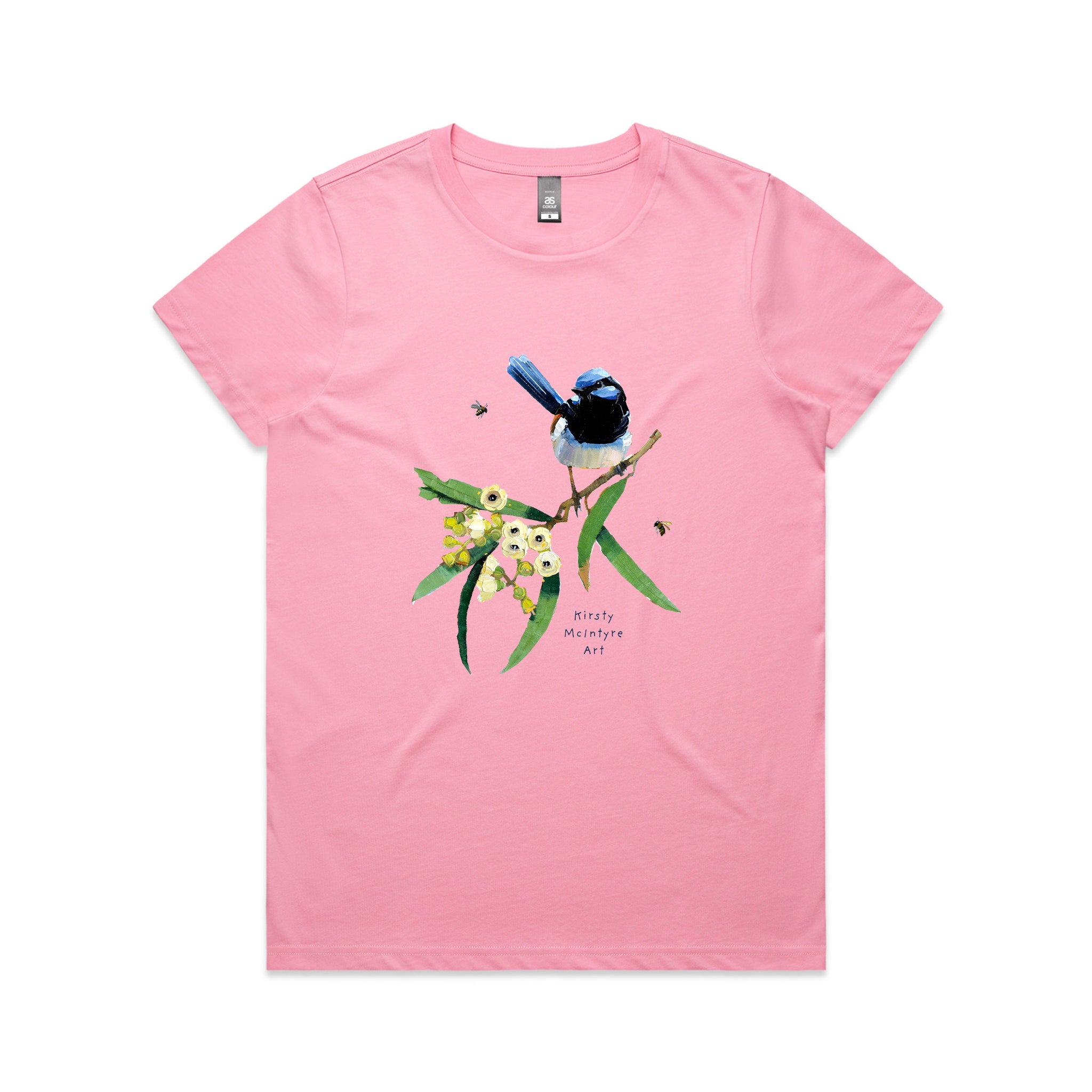 Blue Wren & Blossom Tee