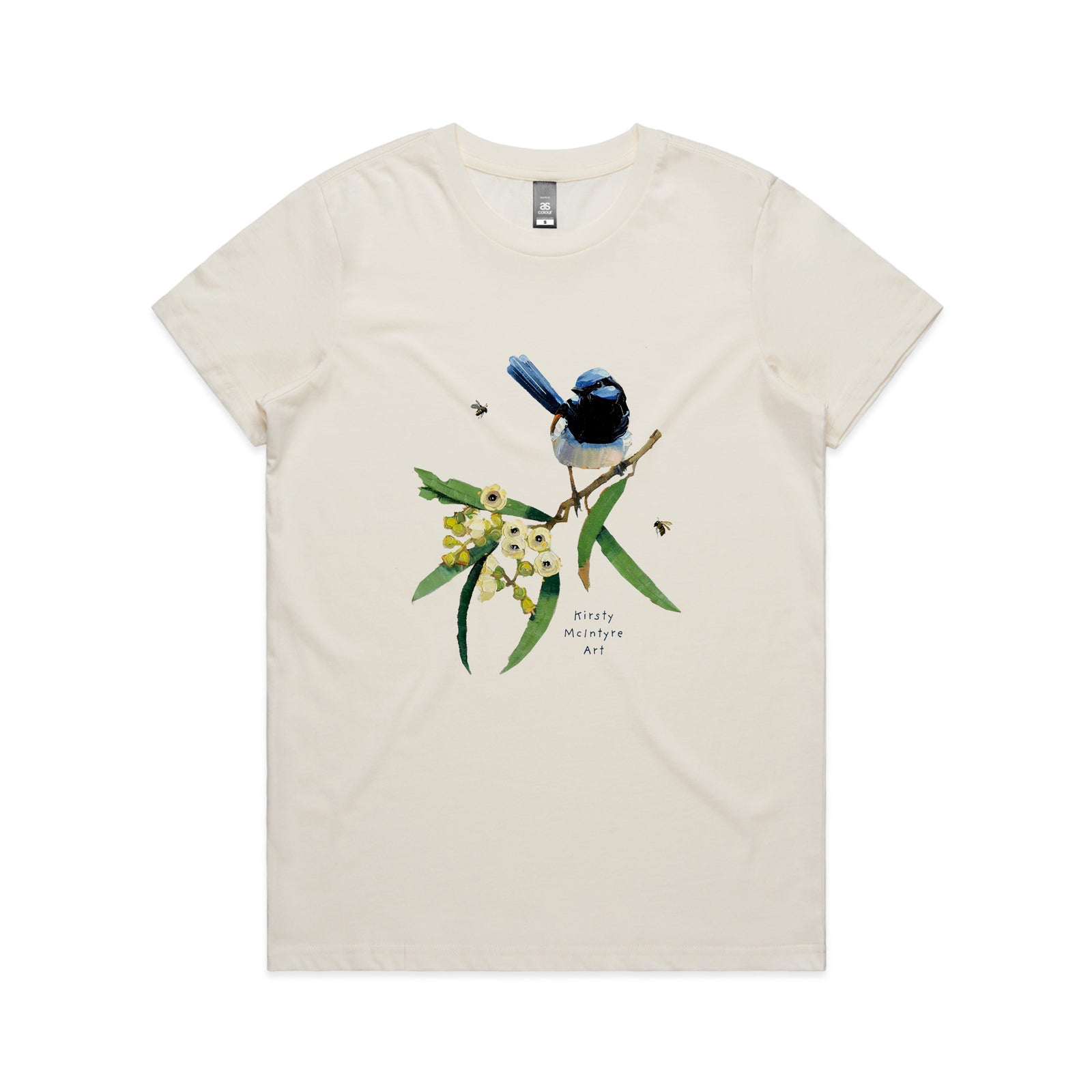 Blue Wren & Blossom Tee