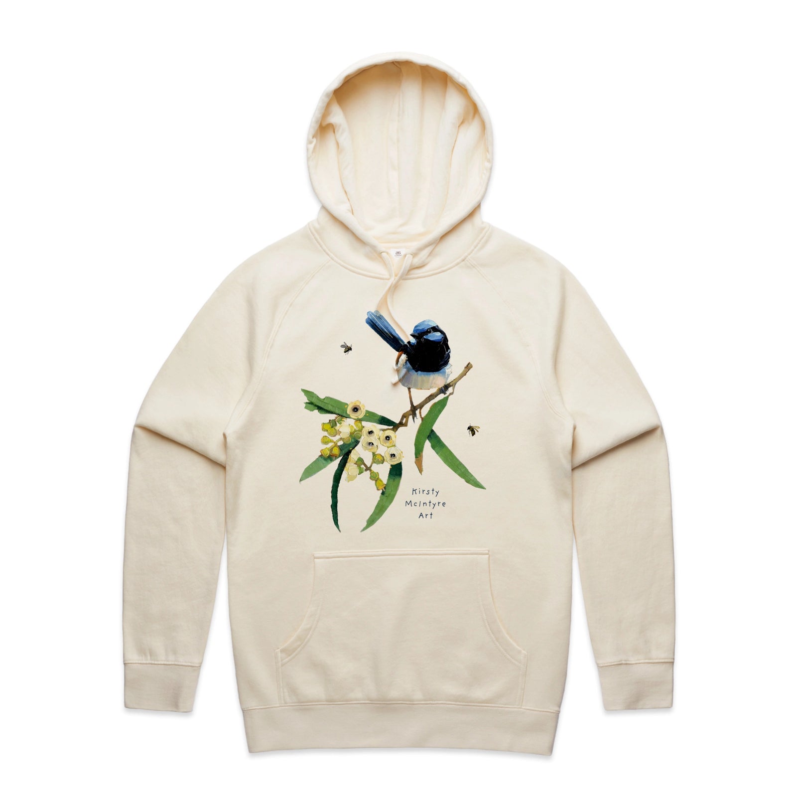 Blue Wren & Blossom Hoodie