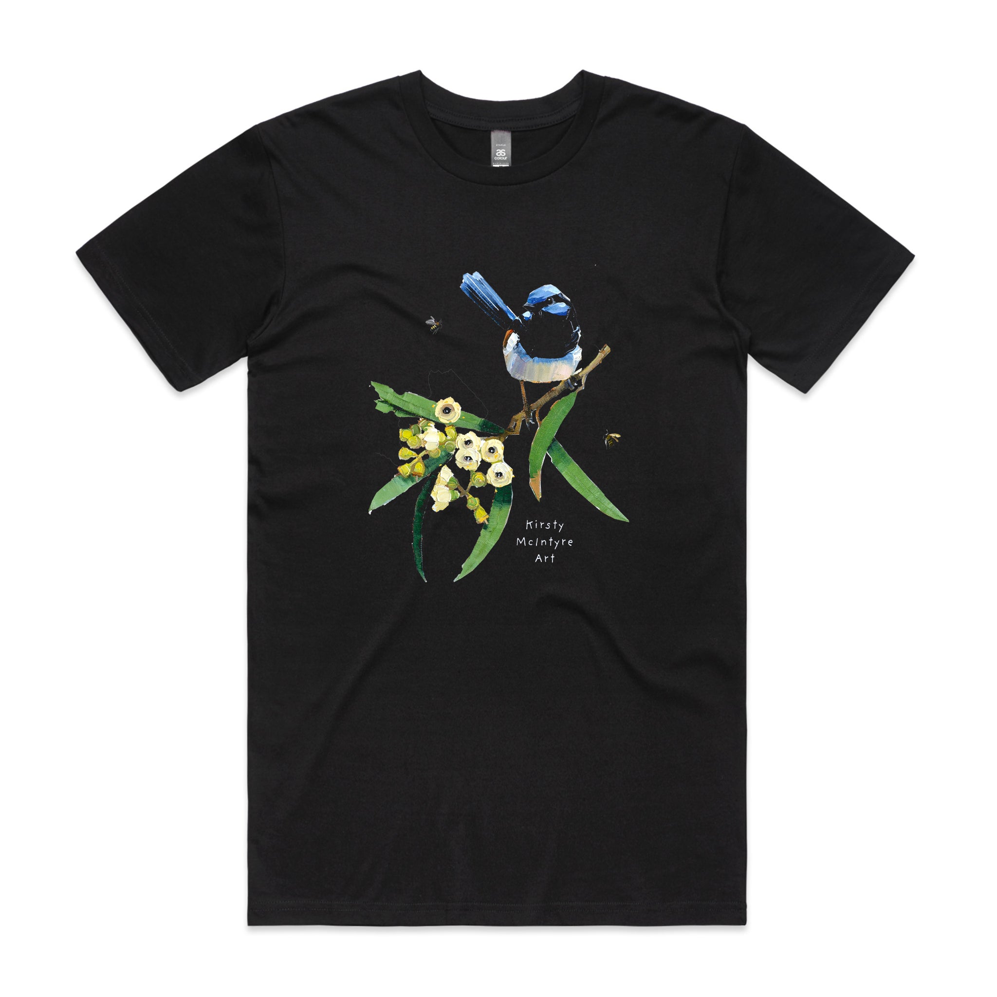 Blue Wren & Blossom Tee