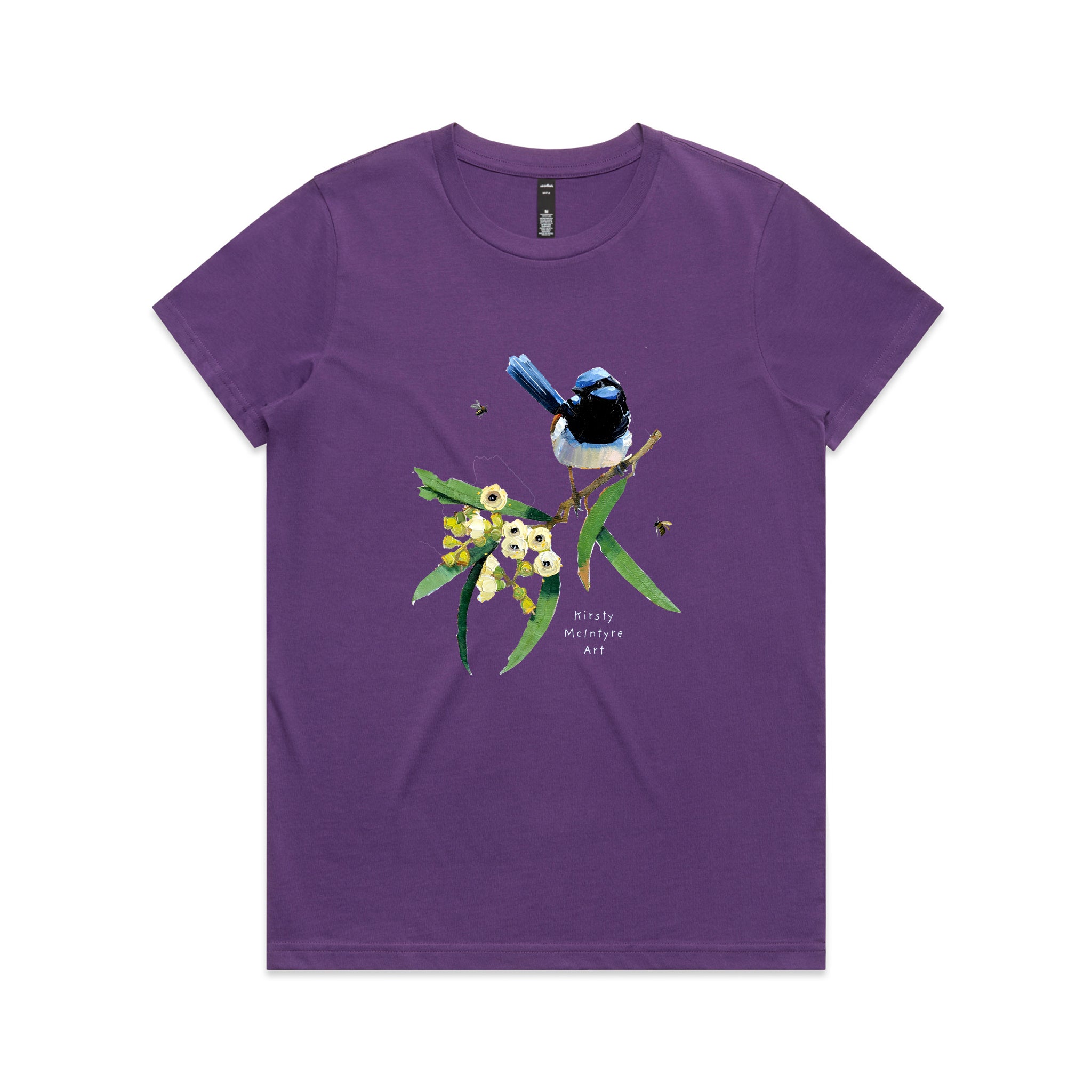 Blue Wren & Blossom Tee