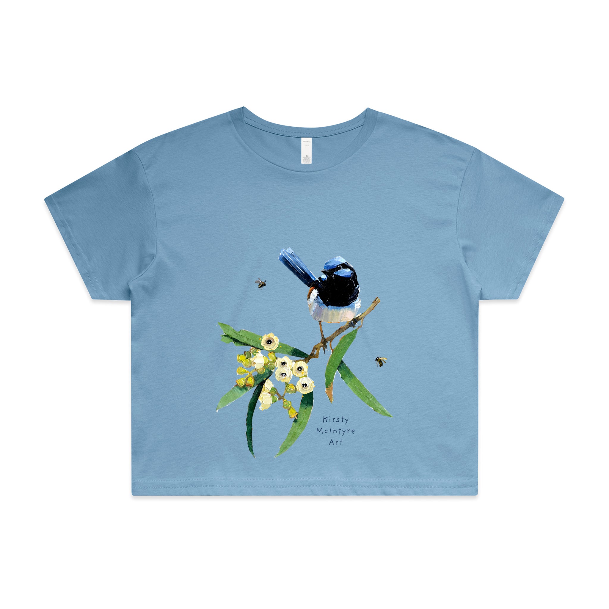 Blue Wren & Blossom Tee