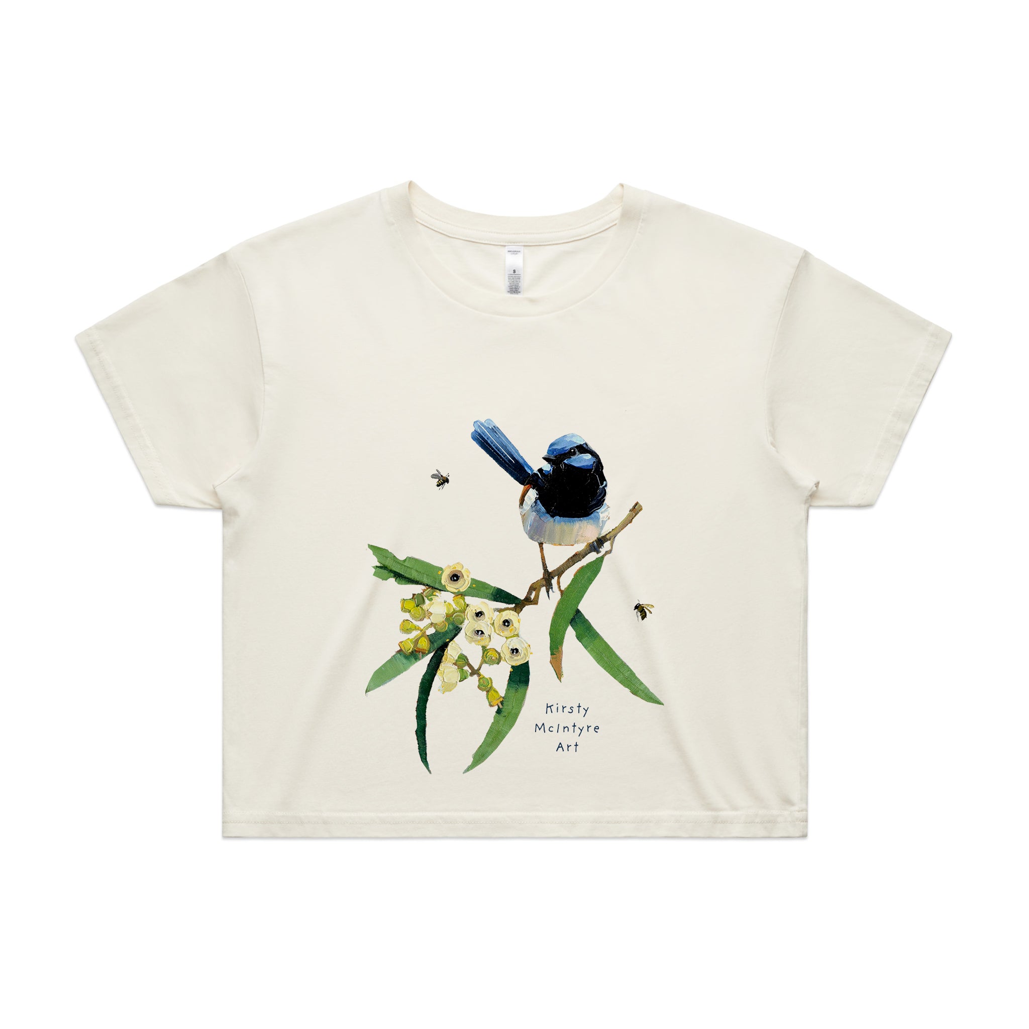 Blue Wren & Blossom Tee