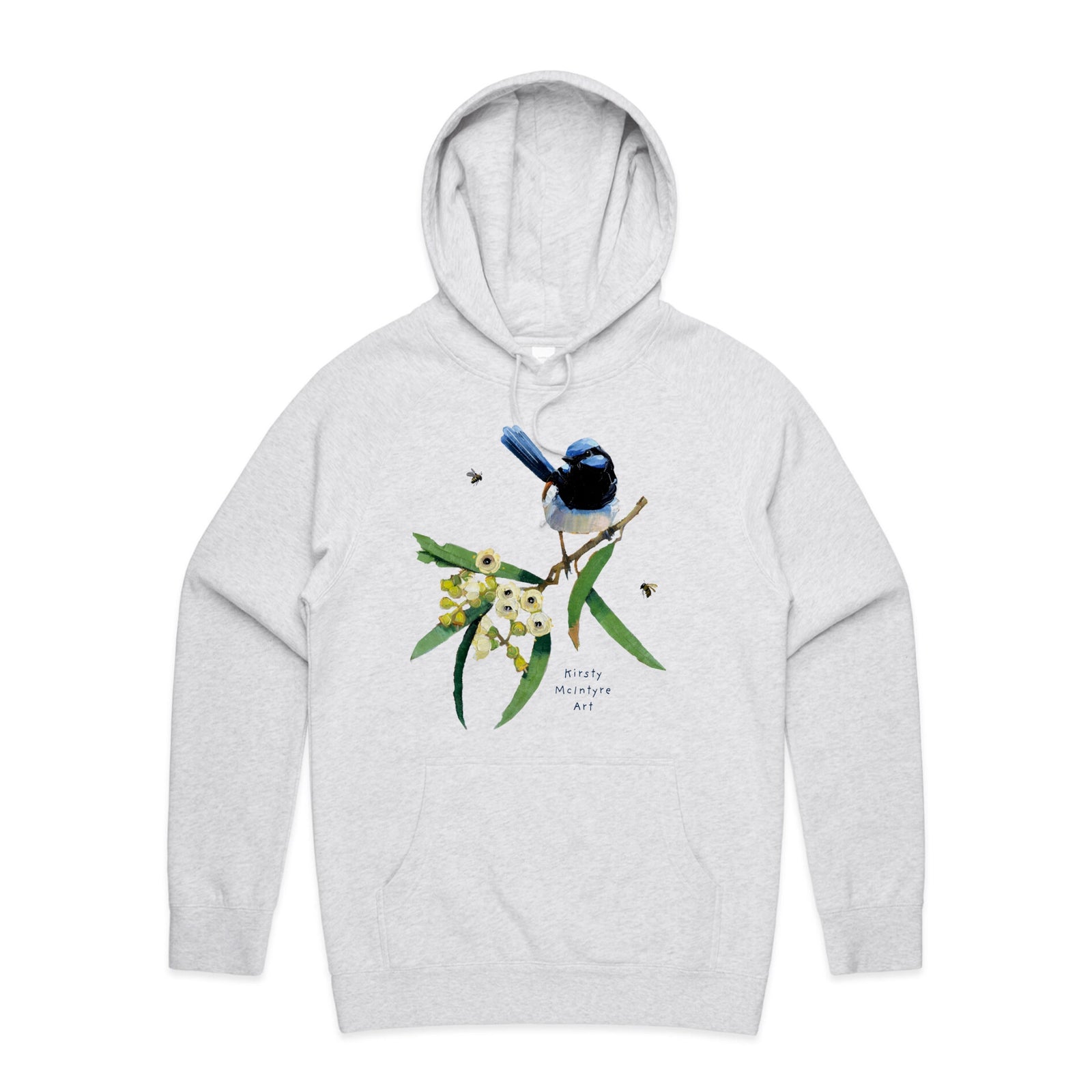 Blue Wren & Blossom Hoodie