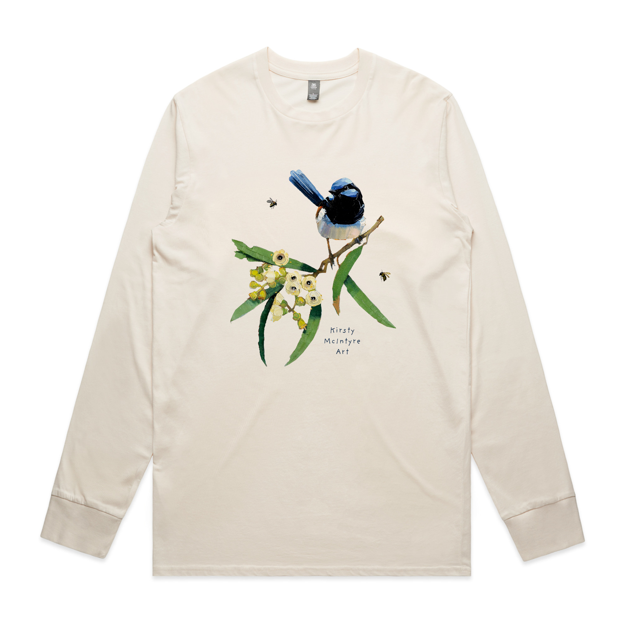 Blue Wren & Blossom Tee