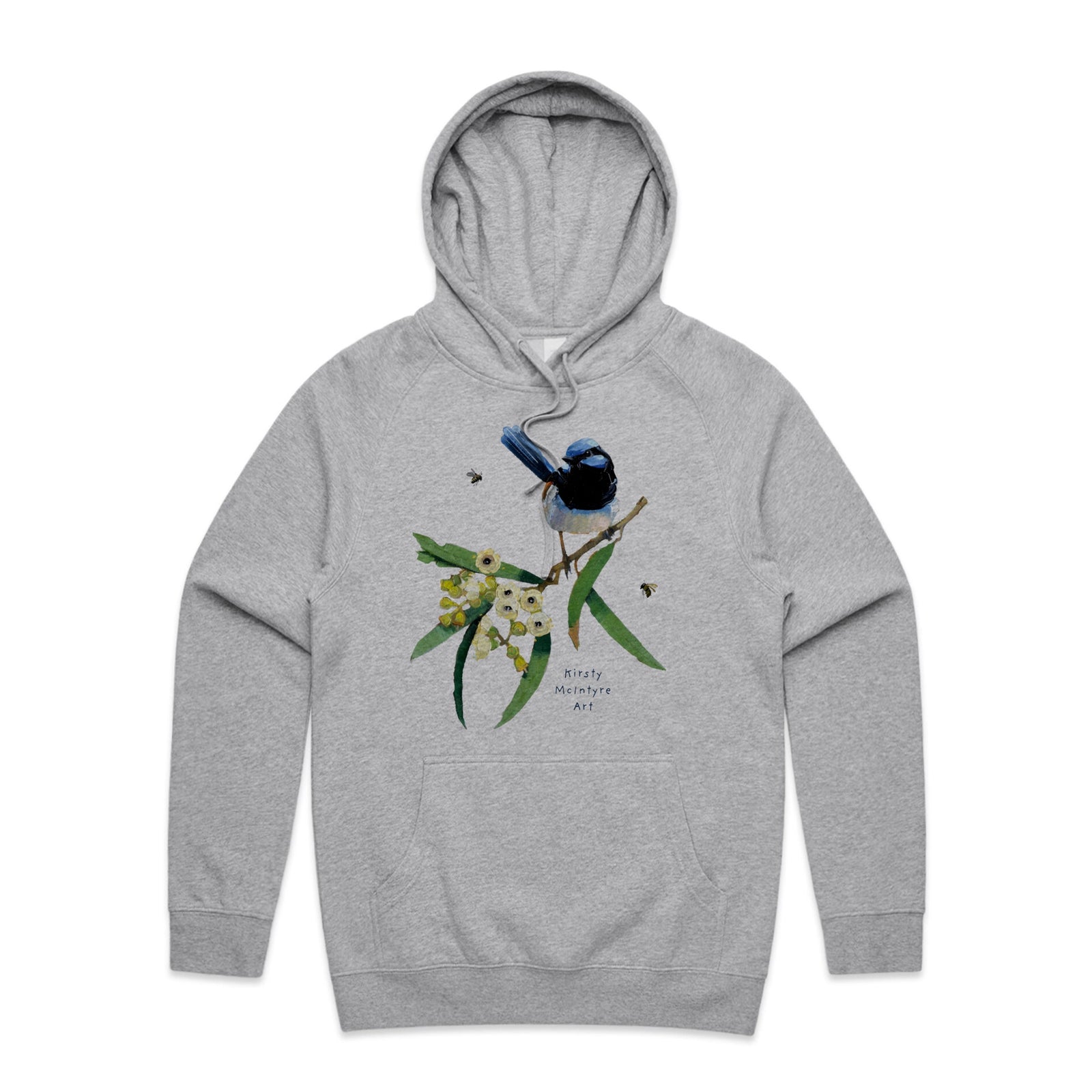 Blue Wren & Blossom Hoodie