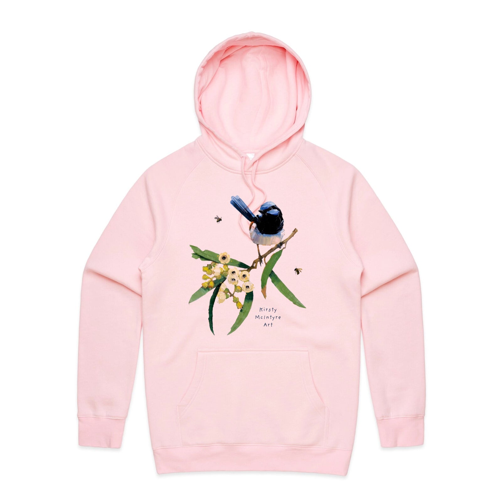 Blue Wren & Blossom Hoodie
