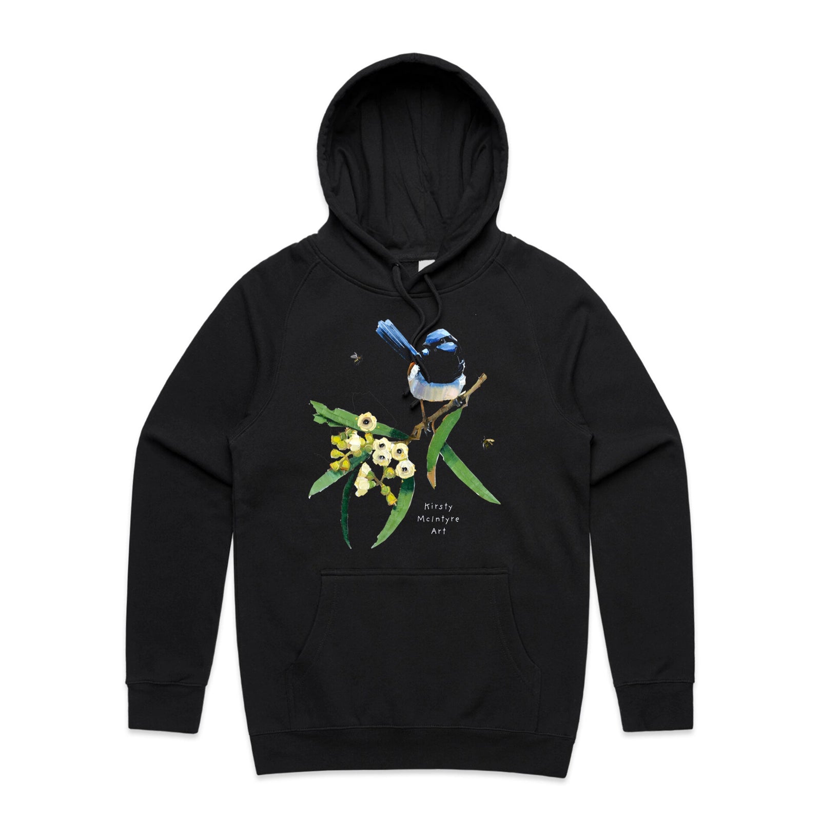 Blue Wren & Blossom Hoodie