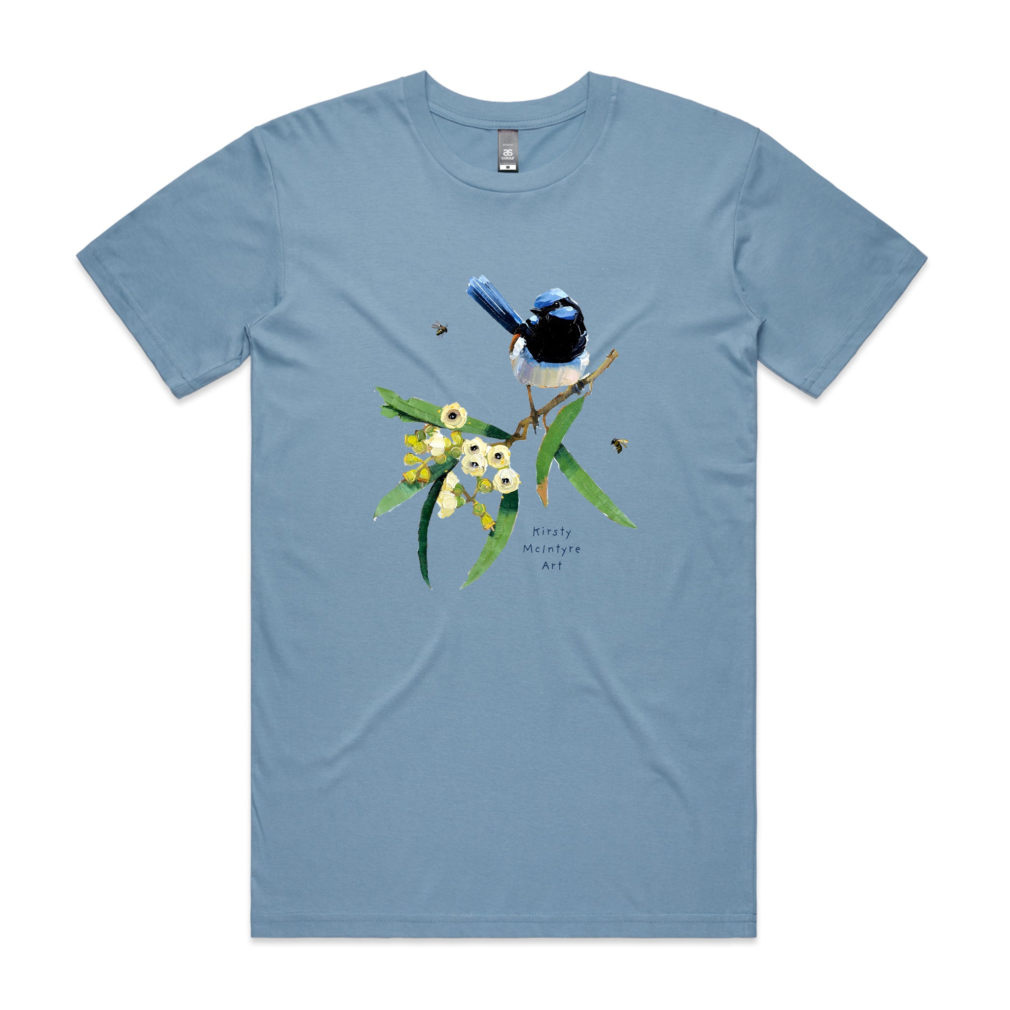 Blue Wren & Blossom Tee