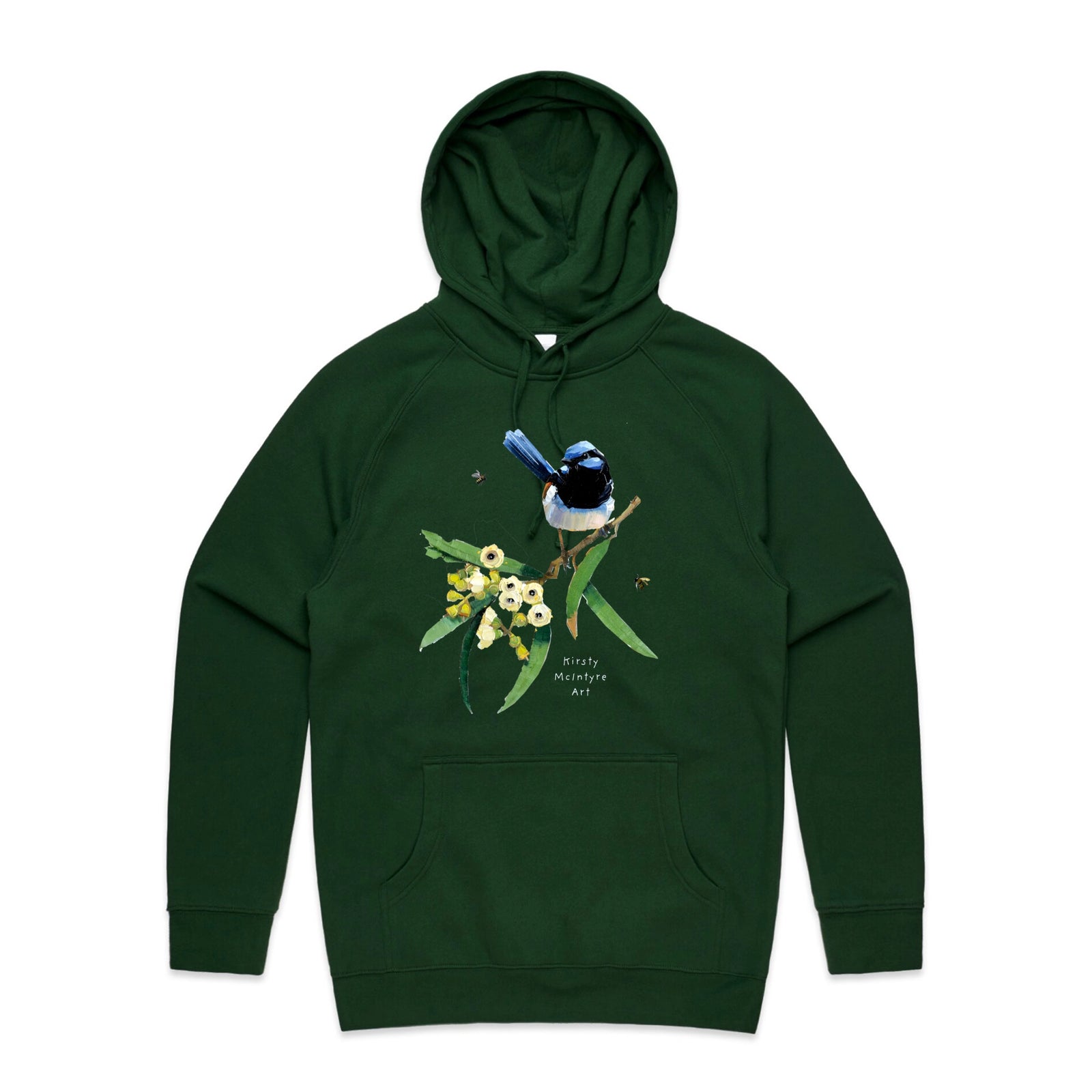 Blue Wren & Blossom Hoodie
