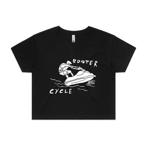 Boater Cycle Tee by Lonely Kids Club. All clothing from our T-shirts to our shorts and hoodies are ethically made, and printed packed and shipped from Sydney.