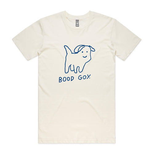 Bood Goy Tee by Lonely Kids Club. All clothing from our T-shirts to our shorts and hoodies are ethically made, and printed packed and shipped from Sydney.