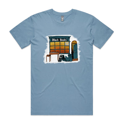 Book Store Tee by Lonely Kids Club. All clothing from our T-shirts to our shorts and hoodies are ethically made, and printed packed and shipped from Sydney.