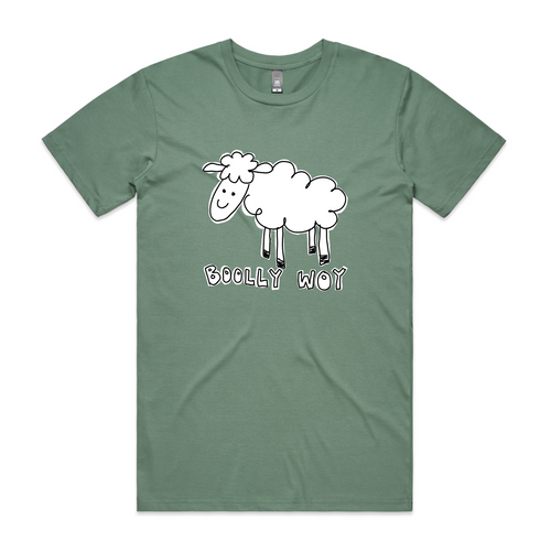 Boolly Woy Tee by Lonely Kids Club. All clothing from our T-shirts to our shorts and hoodies are ethically made, and printed packed and shipped from Sydney.