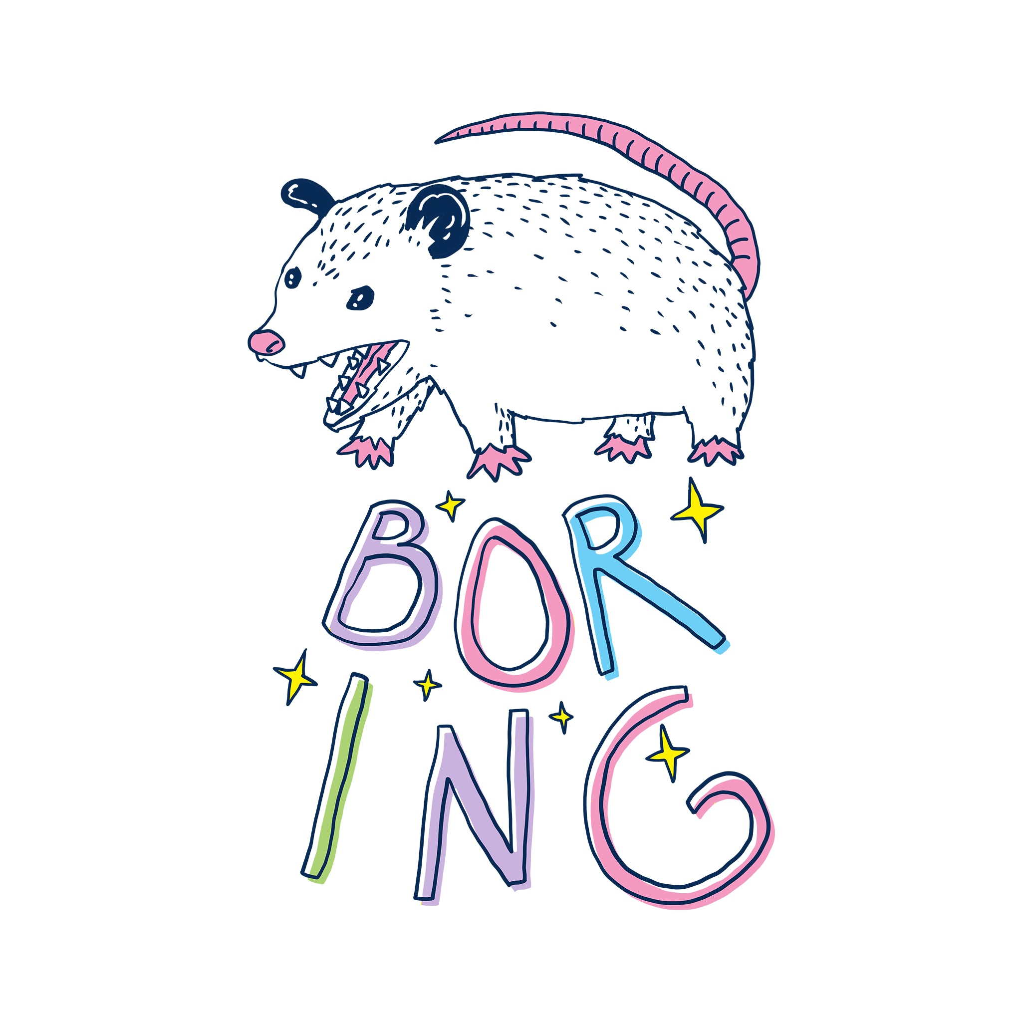 Boring Opossum Tee