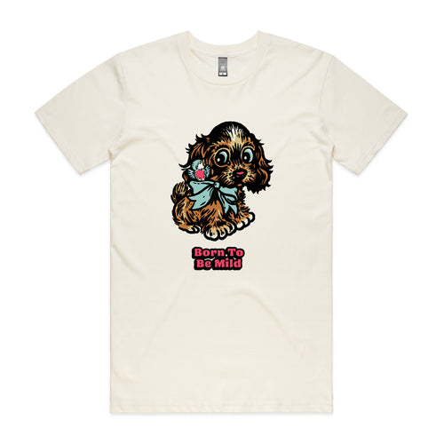 Born To Be Mild Tee by Lonely Kids Club. All clothing from our T-shirts to our shorts and hoodies are ethically made, and printed packed and shipped from Sydney.