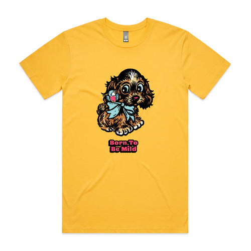 Born To Be Mild Tee by Lonely Kids Club. All clothing from our T-shirts to our shorts and hoodies are ethically made, and printed packed and shipped from Sydney.