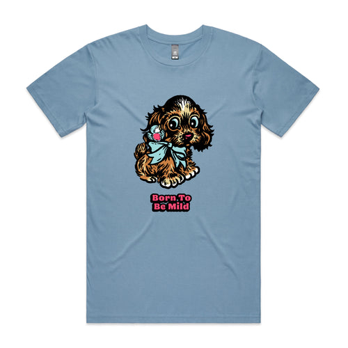 Born To Be Mild Tee by Lonely Kids Club. All clothing from our T-shirts to our shorts and hoodies are ethically made, and printed packed and shipped from Sydney.