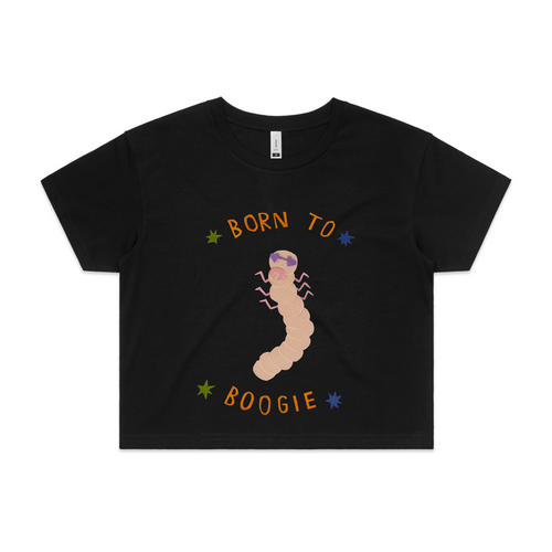 Born To Boogie Tee by Lonely Kids Club. All clothing from our T-shirts to our shorts and hoodies are ethically made, and printed packed and shipped from Sydney.
