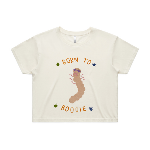 Born To Boogie Tee by Lonely Kids Club. All clothing from our T-shirts to our shorts and hoodies are ethically made, and printed packed and shipped from Sydney.
