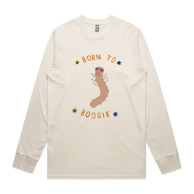 Born To Boogie Tee by Lonely Kids Club. All clothing from our T-shirts to our shorts and hoodies are ethically made, and printed packed and shipped from Sydney.