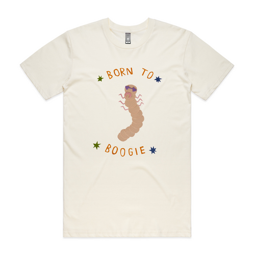 Born To Boogie Tee by Lonely Kids Club. All clothing from our T-shirts to our shorts and hoodies are ethically made, and printed packed and shipped from Sydney.