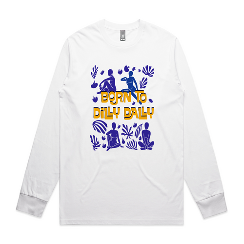 Born To Dilly Dally Tee by Lonely Kids Club. All clothing from our T-shirts to our shorts and hoodies are ethically made, and printed packed and shipped from Sydney.