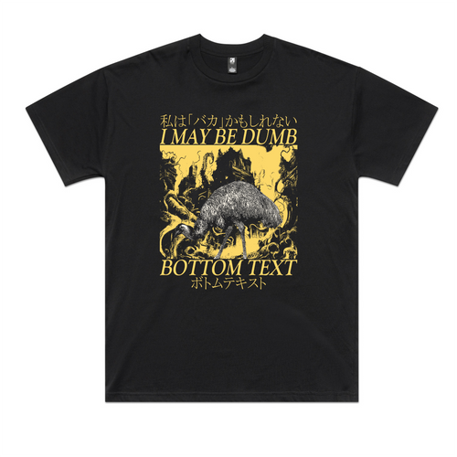 Bottom Text Tee by Lonely Kids Club. All clothing from our T-shirts to our shorts and hoodies are ethically made, and printed packed and shipped from Sydney.