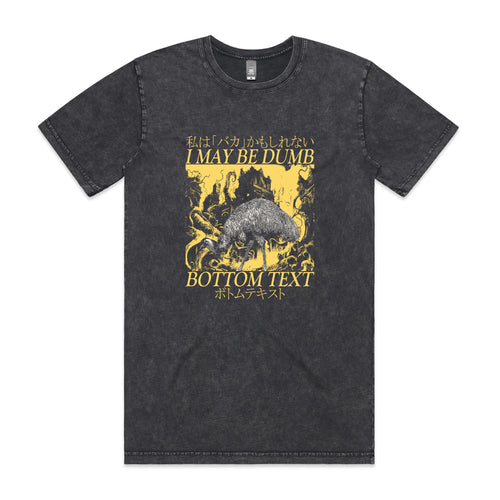 Bottom Text Tee by Lonely Kids Club. All clothing from our T-shirts to our shorts and hoodies are ethically made, and printed packed and shipped from Sydney.