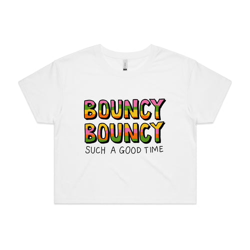 Bouncy Bouncy Tee by Lonely Kids Club. All clothing from our T-shirts to our shorts and hoodies are ethically made, and printed packed and shipped from Sydney.
