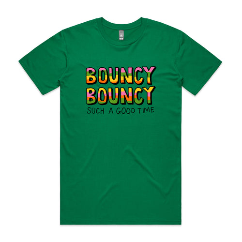 Bouncy Bouncy Tee by Lonely Kids Club. All clothing from our T-shirts to our shorts and hoodies are ethically made, and printed packed and shipped from Sydney.