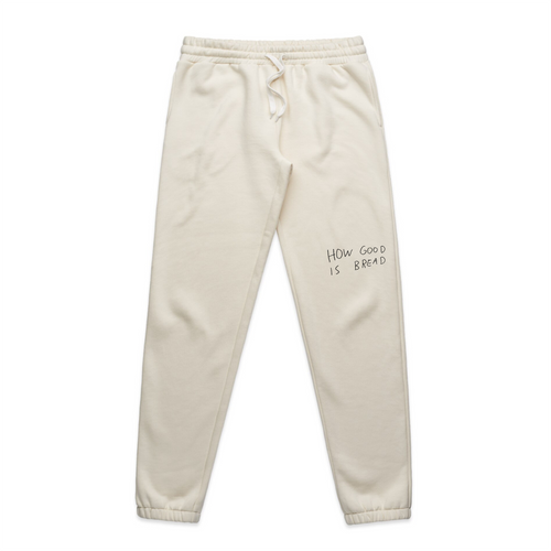 Bread Track Pants by Lonely Kids Club. All clothing from our T-shirts to our shorts and hoodies are ethically made, and printed packed and shipped from Sydney.