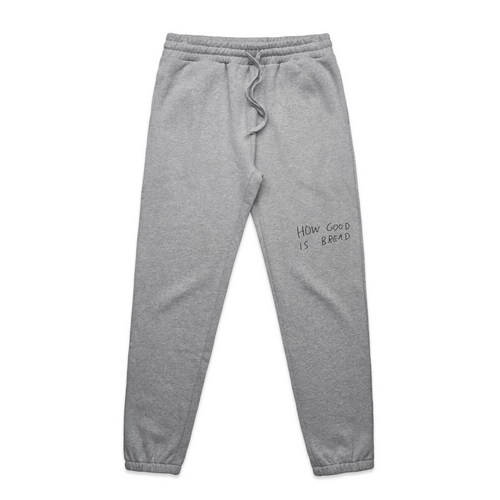 Bread Track Pants by Lonely Kids Club. All clothing from our T-shirts to our shorts and hoodies are ethically made, and printed packed and shipped from Sydney.