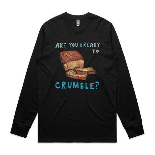 Bready To Crumble Tee by Lonely Kids Club. All clothing from our T-shirts to our shorts and hoodies are ethically made, and printed packed and shipped from Sydney.