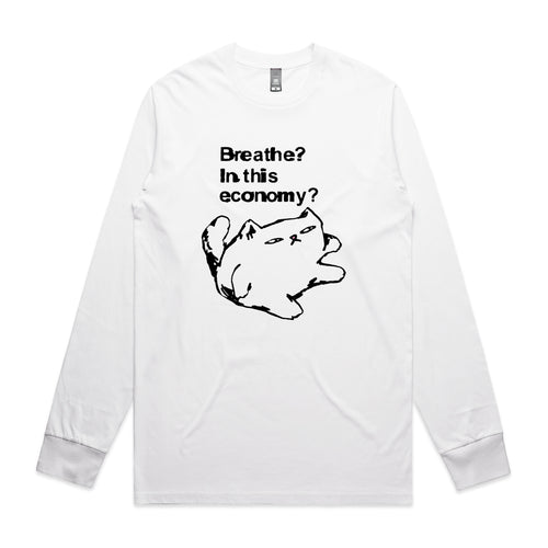 Breathe Cat Tee by Lonely Kids Club. All clothing from our T-shirts to our shorts and hoodies are ethically made, and printed packed and shipped from Sydney.