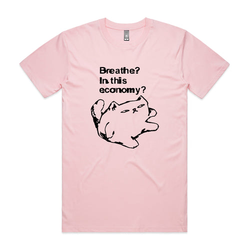Breathe Cat Tee by Lonely Kids Club. All clothing from our T-shirts to our shorts and hoodies are ethically made, and printed packed and shipped from Sydney.