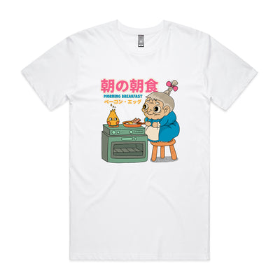 Morning Breakfast Tee by Lonely Kids Club. All clothing from our T-shirts to our shorts and hoodies are ethically made, and printed packed and shipped from Sydney.