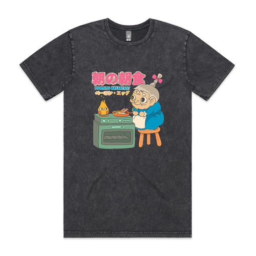 Morning Breakfast Tee by Lonely Kids Club. All clothing from our T-shirts to our shorts and hoodies are ethically made, and printed packed and shipped from Sydney.