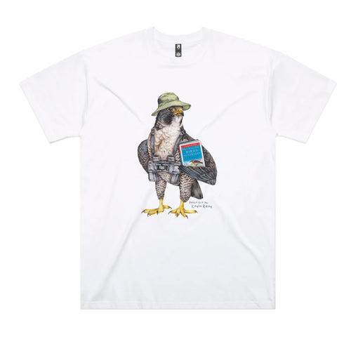 Brenda The Birdwatcher Tee by Lonely Kids Club. All clothing from our T-shirts to our shorts and hoodies are ethically made, and printed packed and shipped from Sydney.
