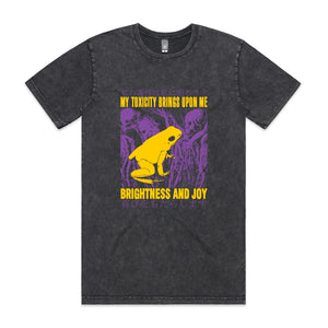 Brightness And Joy Tee by Lonely Kids Club. All clothing from our T-shirts to our shorts and hoodies are ethically made, and printed packed and shipped from Sydney.