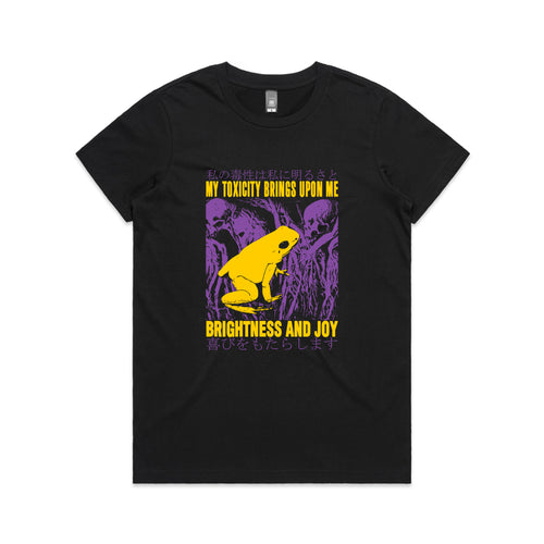 Brightness And Joy Tee by Lonely Kids Club. All clothing from our T-shirts to our shorts and hoodies are ethically made, and printed packed and shipped from Sydney.