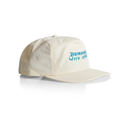 Brimming With Ideas Cap by Lonely Kids Club. All clothing from our T-shirts to our shorts and hoodies are ethically made, and printed packed and shipped from Sydney.