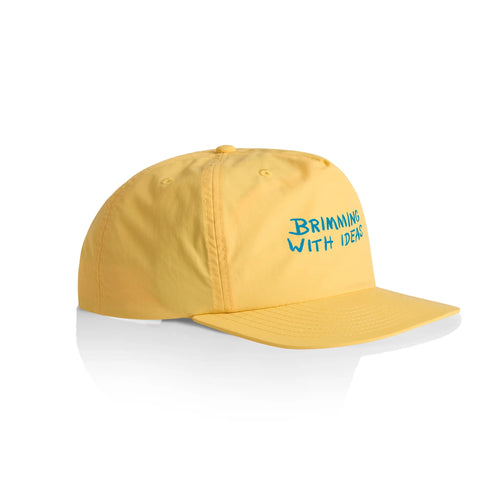 Brimming With Ideas Cap by Lonely Kids Club. All clothing from our T-shirts to our shorts and hoodies are ethically made, and printed packed and shipped from Sydney.