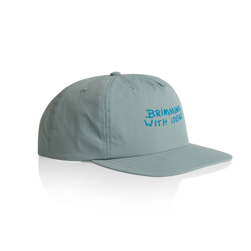 Brimming With Ideas Cap by Lonely Kids Club. All clothing from our T-shirts to our shorts and hoodies are ethically made, and printed packed and shipped from Sydney.